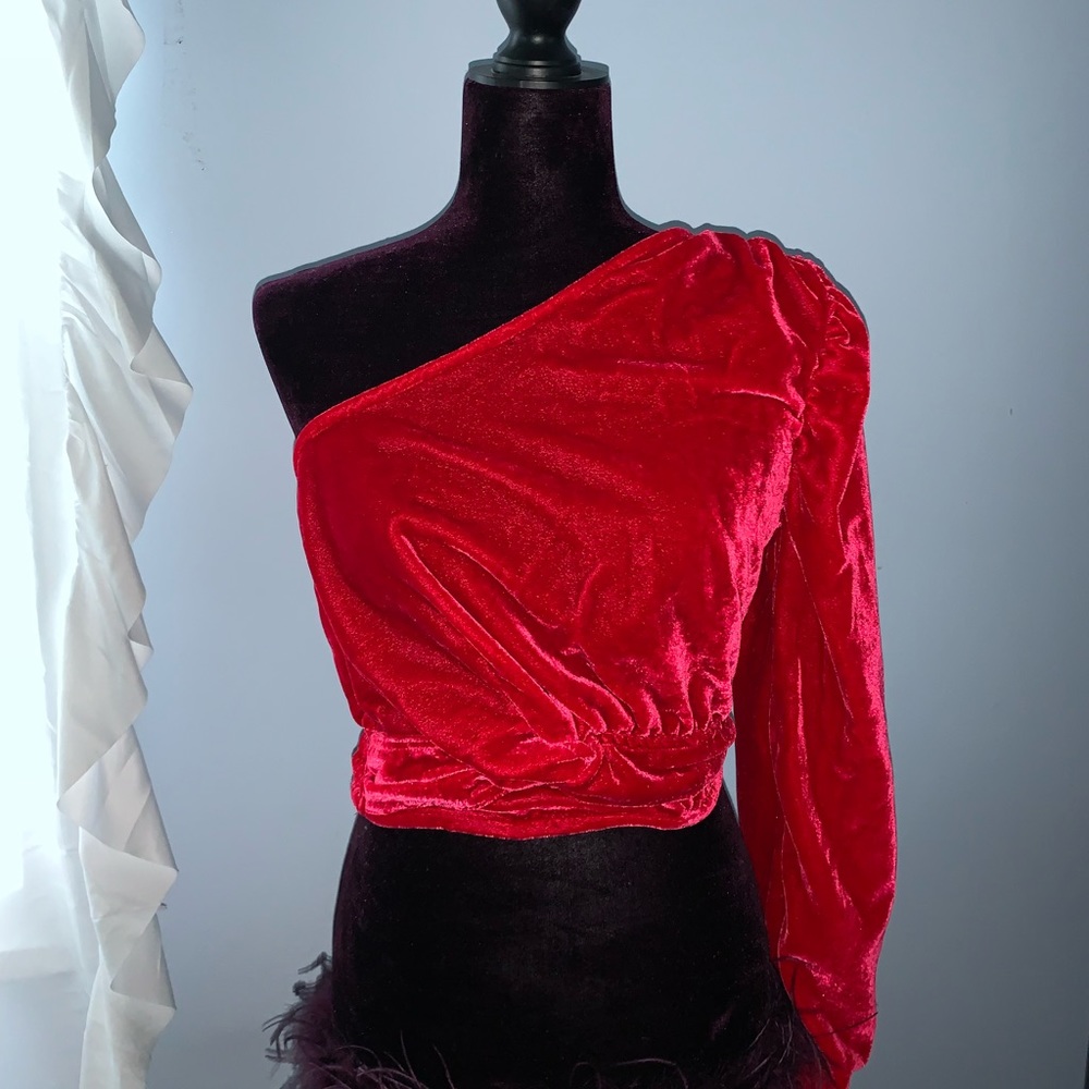 Free People one shoulder top
